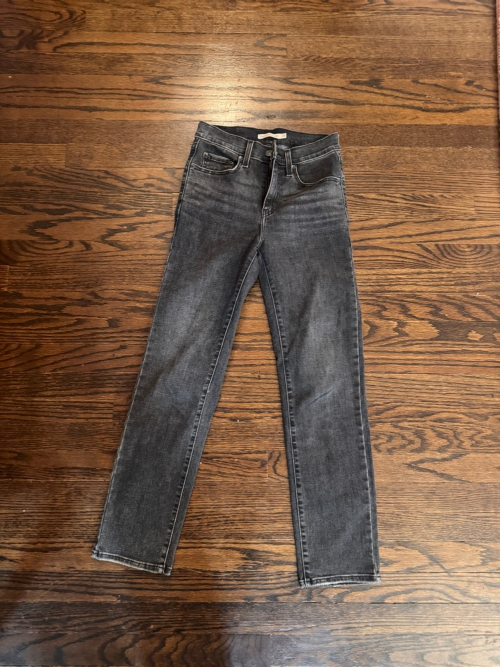 Levi’s 724 high rise straight  jeans washed out black Size 25 new  #levis